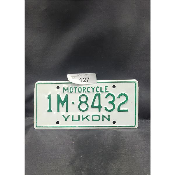 VINTAGE NOS YUKON MOTORCYCLE LICENSE PLATE