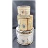 Image 2 : THREE ANTIQUE MICA AXEL GREASE CANS