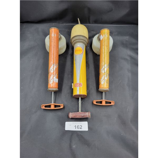 THREE VINTAGE HAND SPRAYERS