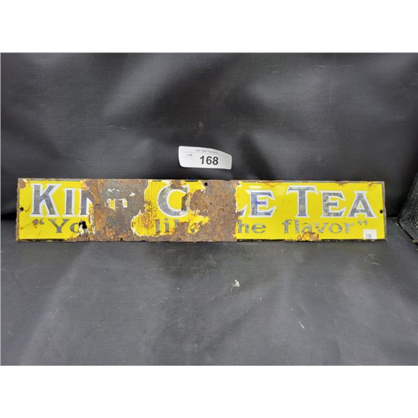 VINTAGE KING COLE TEA PORCELAIN SIGN