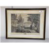 Image 1 : ANTIQUE ORNATELY FRAMED WILLIAM WOOLLETT PRINT