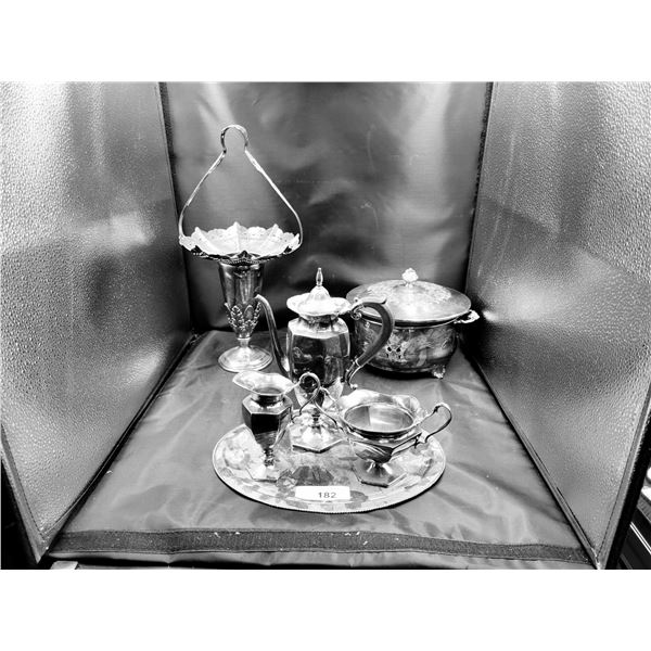 COLLECTION VINTAGE SILVERPLATE SERVING DISHES