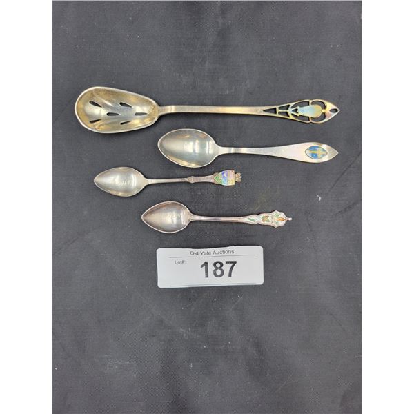 FOUR STERLING SILVER SPOONS