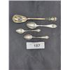 Image 1 : FOUR STERLING SILVER SPOONS