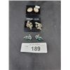 Image 1 : THREE PAIRS STERLING SILVER EARRINGS