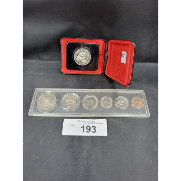 CANADIAN CENTENNIAL 1970 $1 COIN & 1970 PROOF SET