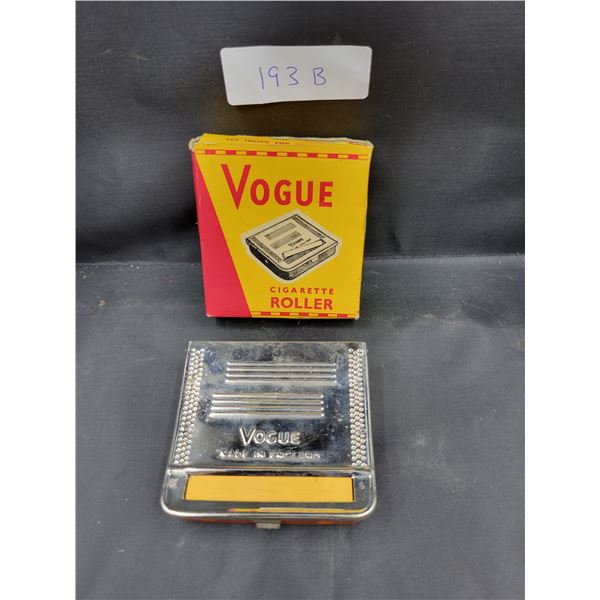 VINTAGE VOGUE CIGARETTE ROLLER W/ORIGINAL BOX