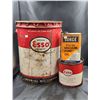 Image 1 : THREE VINTAGE OIL & GREASE CANS