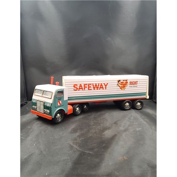 VINTAGE TIN SAFEWAY TRUCK & TRAILER