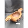 Image 2 : VINTAGE WEST COAST NATIVE CEDAR BOWL, SIGNED