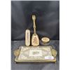 Image 1 : VINTAGE LADIES VANITY SET W/TRAY