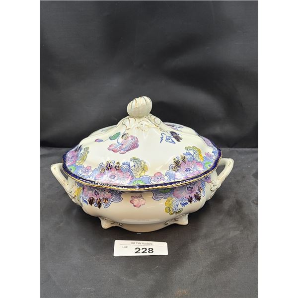 VICTORIAN WOOD & SONS "CAMBRIDGE" LIDDED VEGETABLE DISH
