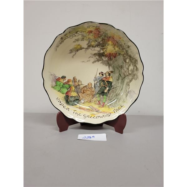 LARGE ROYAL DOULTON "UNDER THE GREENWOOD TREE" BOWL