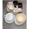 Image 1 : COLLECTION ASSORTED DISHES, ART GLASS ETC, NO SHIPPING