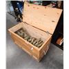 Image 1 : 1950'S NOS WOOD MILITARY CRATE W/FIELD DRESSING BANDAGES