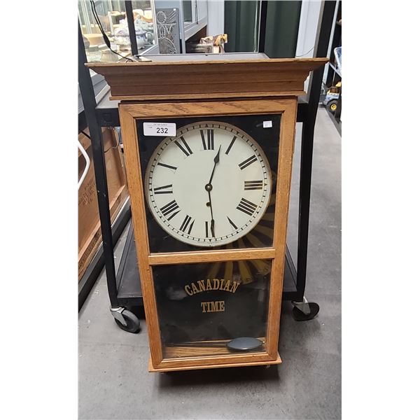 LARGE ANTIQUE PENDULUM CLOCK