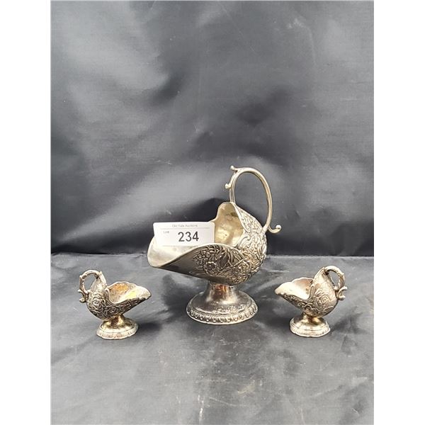 THREE ANTIQUE SUGAR & SALT HODS