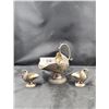 Image 1 : THREE ANTIQUE SUGAR & SALT HODS