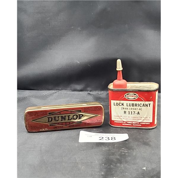 VINTAGE ROTUNDA & DUNLOP TINS