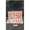 Image 1 : PAIR NOS 1972 BC LICENSE PLATES