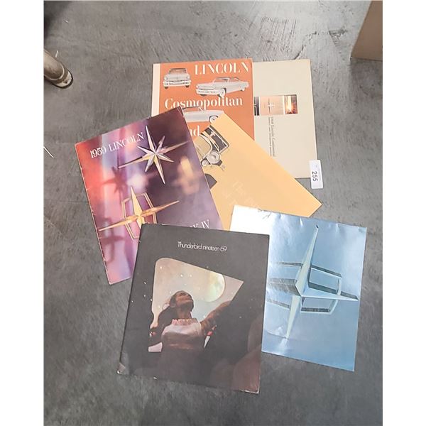 COLLECTION VINTAGE CAR BROCHURES