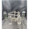 Image 1 : SMALL KID'S BICYCLE BASKET & MILK & BABY BOTTLES