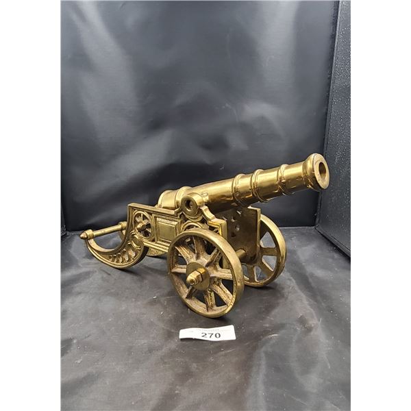 LARGE BRASS CANNON