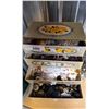 Image 2 : COLLECTION VINTAGE BUTTONS, BUTTON BOX, 5 MINI STAINLESS STEEL GOBLETS