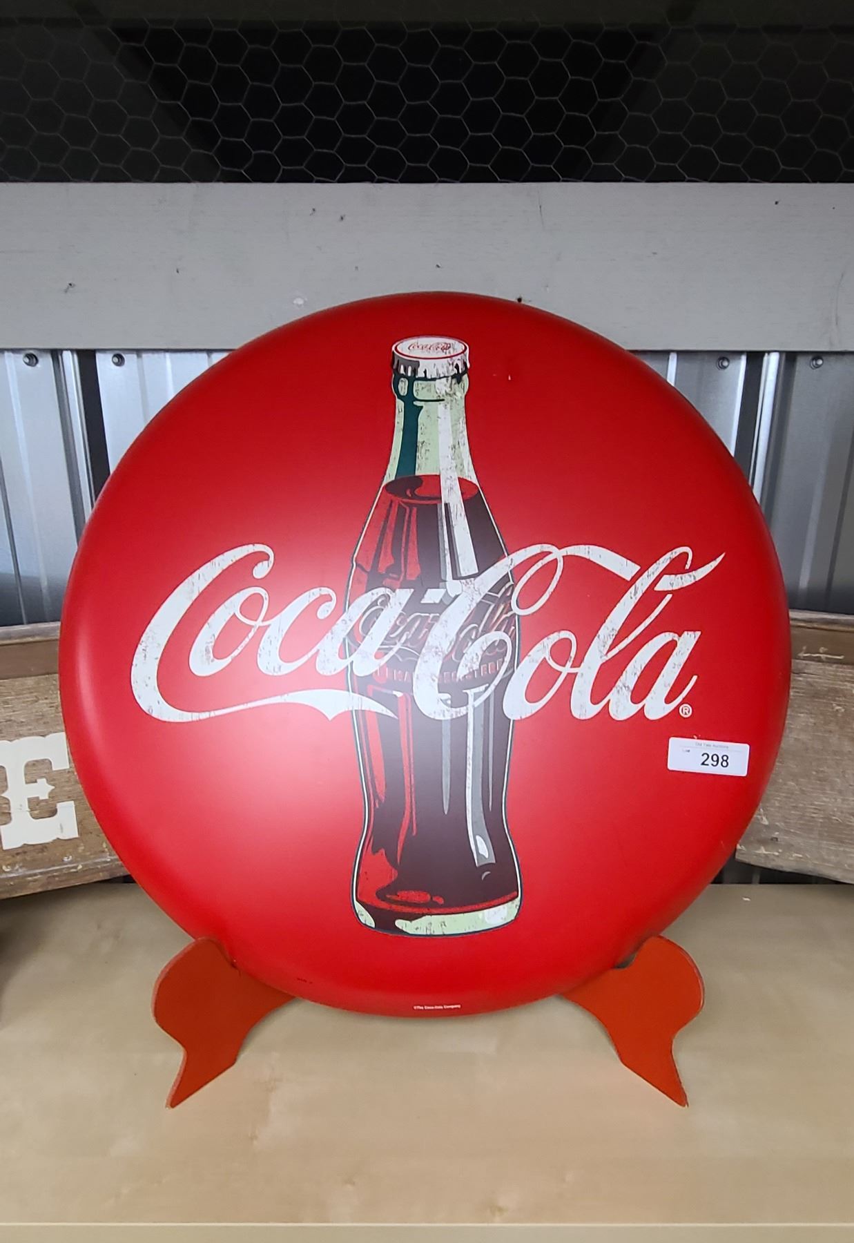 COCA-COLA BUTTON SIGN-REPRODUCTION