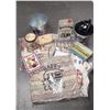Image 1 : LARGE COLLECTION VINTAGE TINS, NEW PILLOW SHAMS ETC