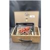 Image 1 : SMALL STRONG BOX W/ASSORTED COSTUME JEWELRY