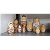 Image 1 : TWO SETS WOOD NESTING DOLLS
