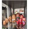 Image 1 : TWO SETS WOOD NESTING DOLLS