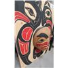 Image 2 : BEAUTIFUL WEST COAST NATIVE CARVED CHIEF & EAGLES MASK, SIGNED