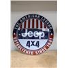 Image 1 : JEEP 4X4 METAL DOME SIGN-REPRODUCTION