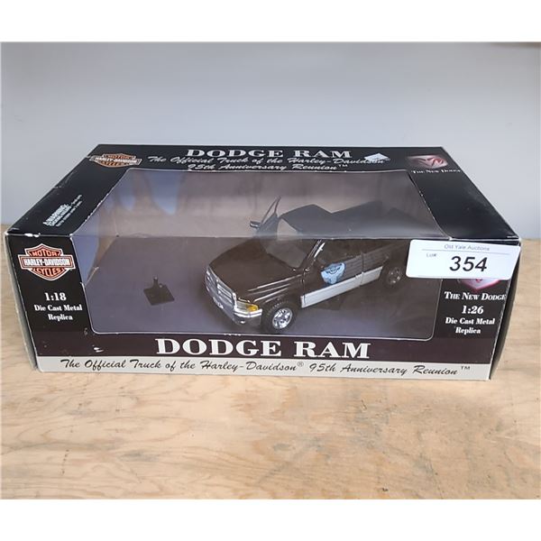 HARLEY DAVIDSON DODGE RAM DIE CAST TRUCK