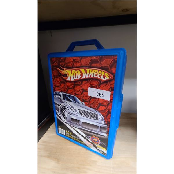 HOT WHEELS COLLECTOR CASE W/35 ASSORTED DIE CAST CARS