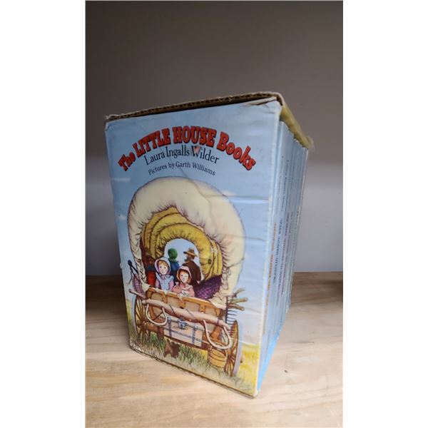 1970'S LITTLE HOUSE ON THE PRAIRIE SOFT COVER BOOK SET IN ORIGINAL DISPLAY BOX