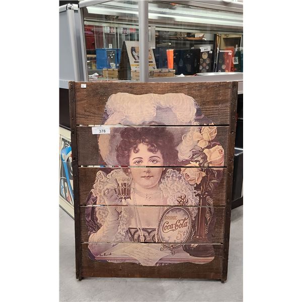 LARGE WOODEN COCA-COLA SIGN