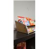 Image 2 : VINTAGE CHICLETS METAL COUNTER TOP STORE DISPLAY W/5 VINTAGE CARDBOARD POP BOTTLE CARRIERS