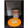 Image 1 : VINTAGE ROGERS GOLDEN SYRUP PAIL & ORANGE CRUSH FRISBEE