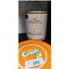 Image 2 : VINTAGE ROGERS GOLDEN SYRUP PAIL & ORANGE CRUSH FRISBEE