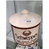 Image 1 : LARGE VINTAGE SCHWEPPES GINGER ALE COOKIE JAR