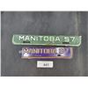Image 1 : 1957 & 1967 MANITOBAL LICENSE PLATE TAGS