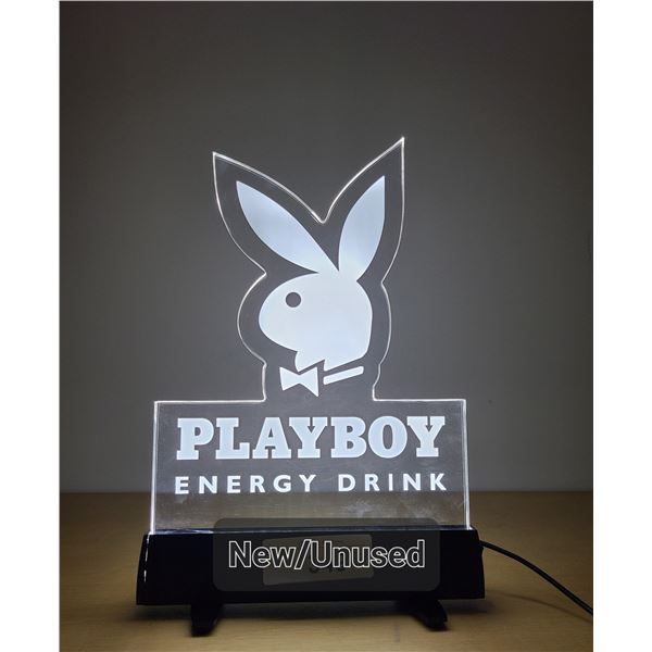 NOS SMALL PLAYBOY BUNNY ENERGY DRINK LIGHT UP SIGN