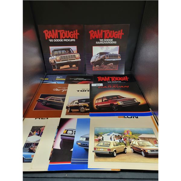COLLECTION VINTAGE LARGE CAR SALES BROCHURES