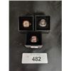 Image 1 : THREE MOLSON COMMEMORATIVE NHL STANLEY CUP RINGS
