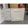 Image 1 : TWO ANTIQUE EMBOSSED TIN CEILING PANELS