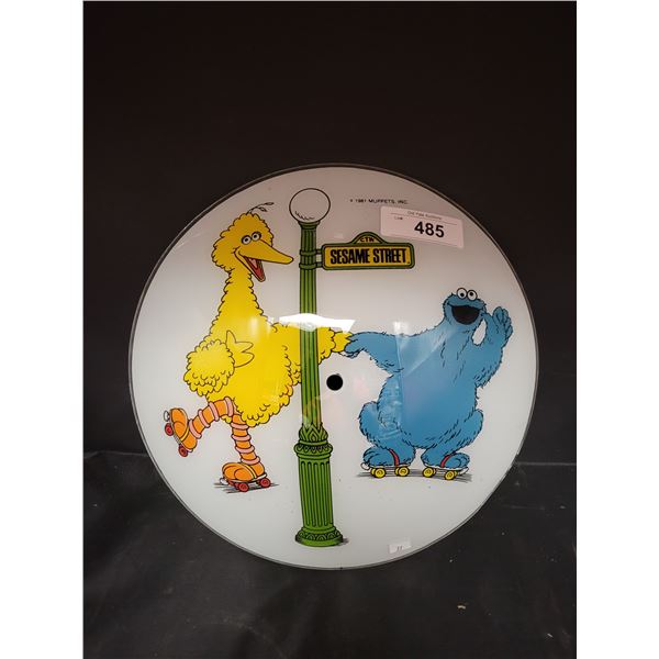 HARD TO FIND ORIGINAL 1981 SESAME STREET BIG BIRD & COOKIE MONSTER LIGHT SHADE