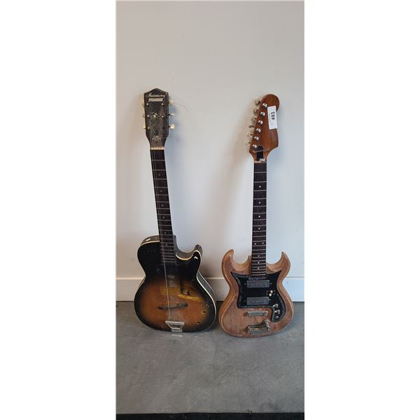 TWO ELECTRIC GUITARS